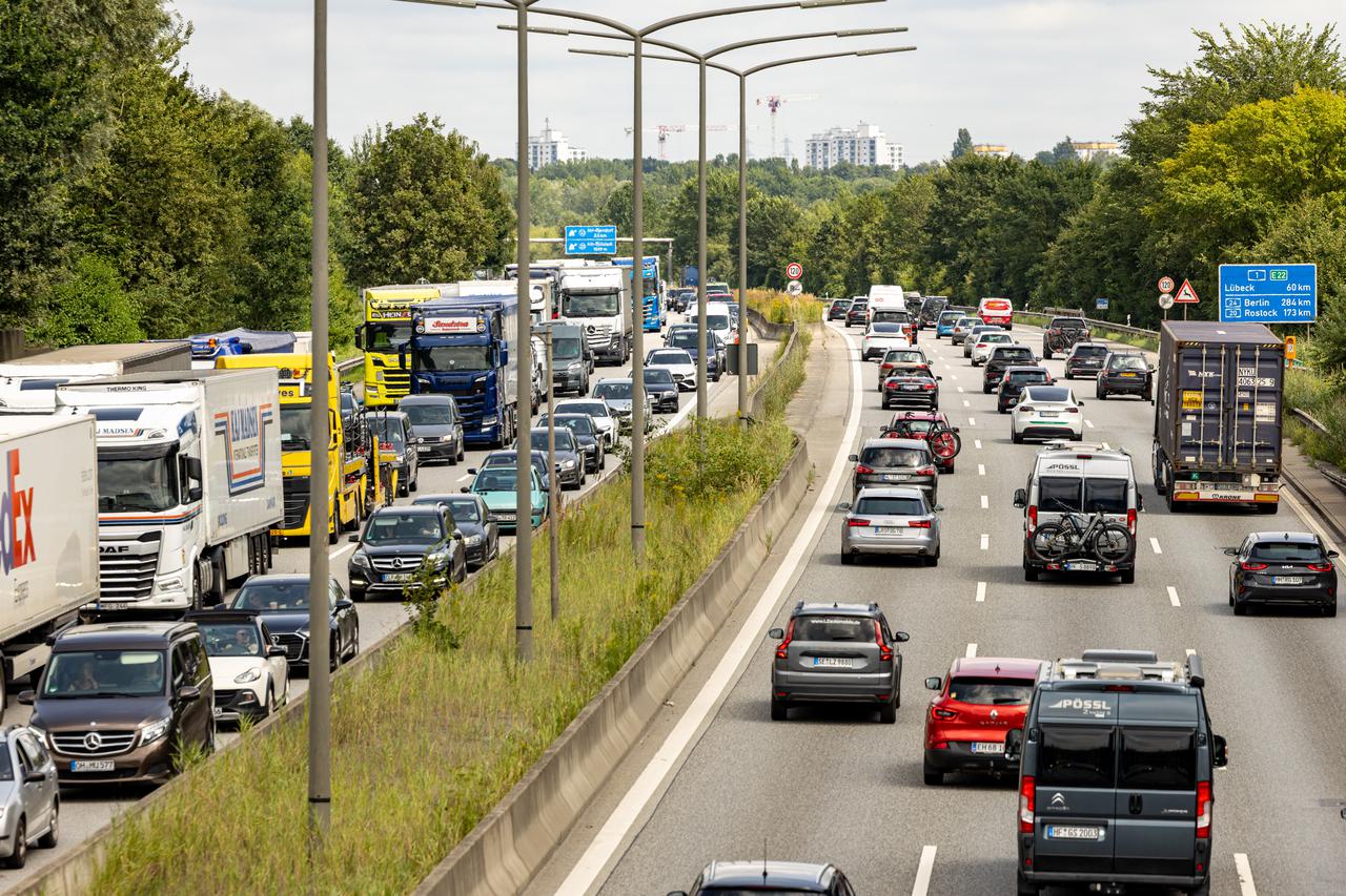 Vacation Season in Germany: Traffic Jams on the Highways
