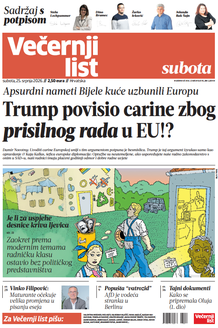 Večernji list naslovnica