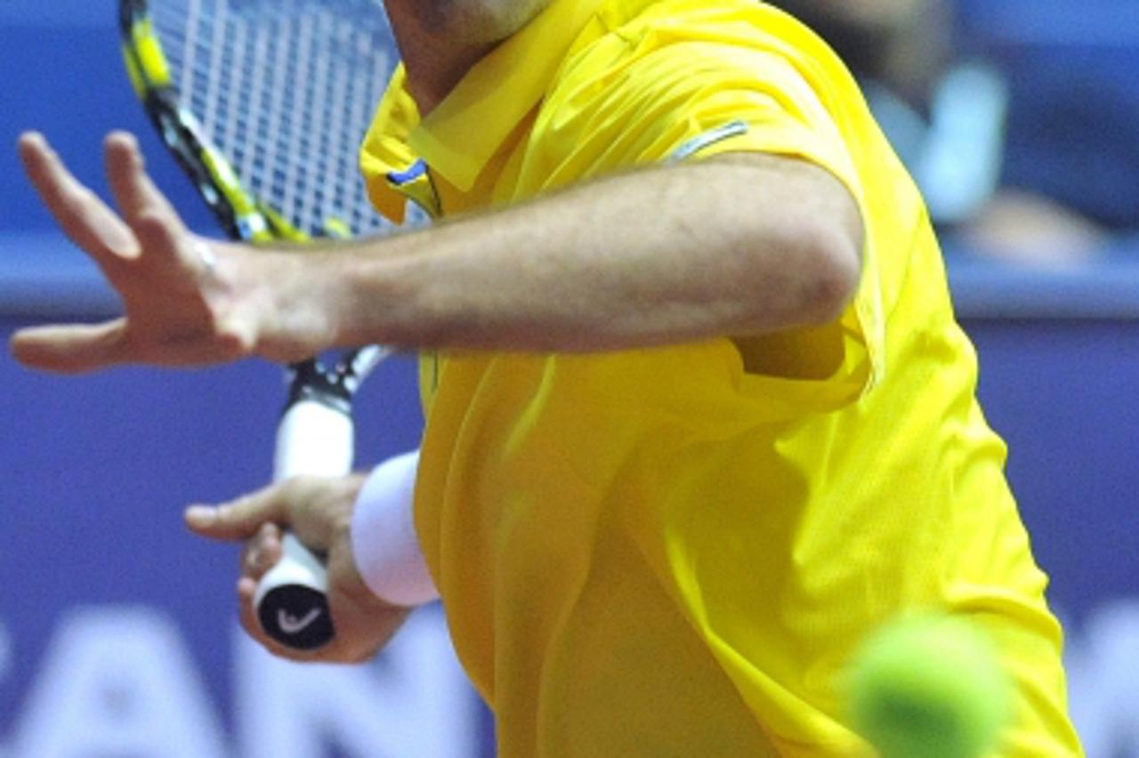 '30.01.2012., Dom sportova, Zagreb  -  ATP teniski turnir PBZ Zagreb Indoors. Ivan Ljubicic - Karol Beck.  Photo: Goran Stanzl/PIXSELL'