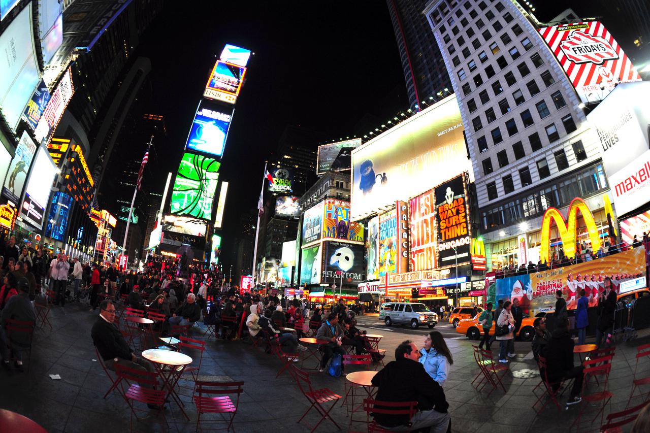 Time Square at night
