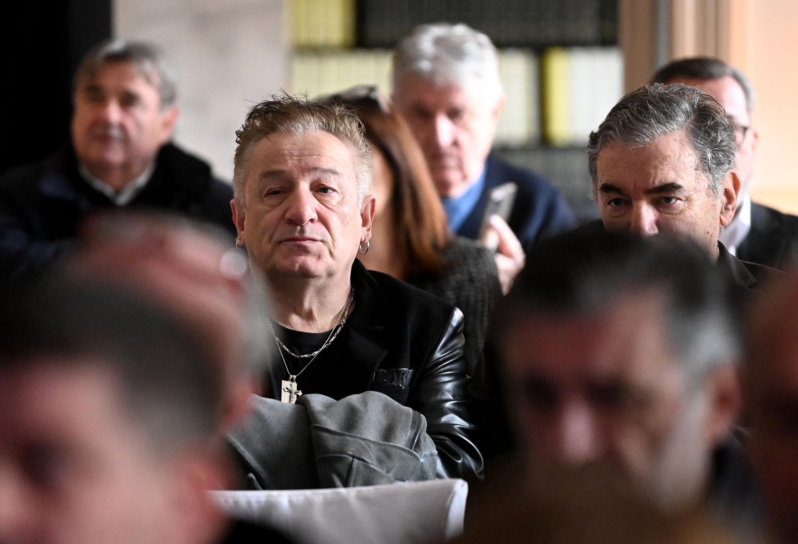 05.01.2024., Zagreb - Komemoracija za pokojnog Juricu Popovica odrzala se u Klubu knjizevnika. Mladen Bodalec Photo: Marko Lukunic/PIXSELL