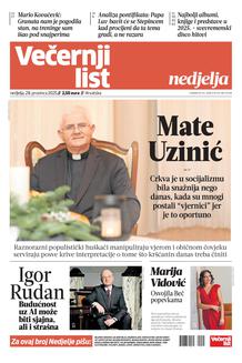 Večernji list naslovnica