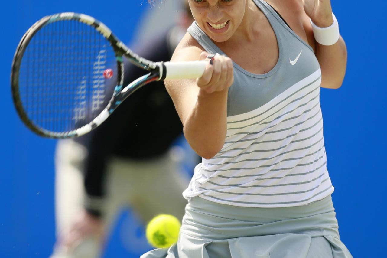 Tennis - Aegon Open Final - Nottingham Tennis Centre - 15/6/15 Ana Konjuh of Croatia in action during the Final Action Images via Reuters / Jason Cairnduff Livepic