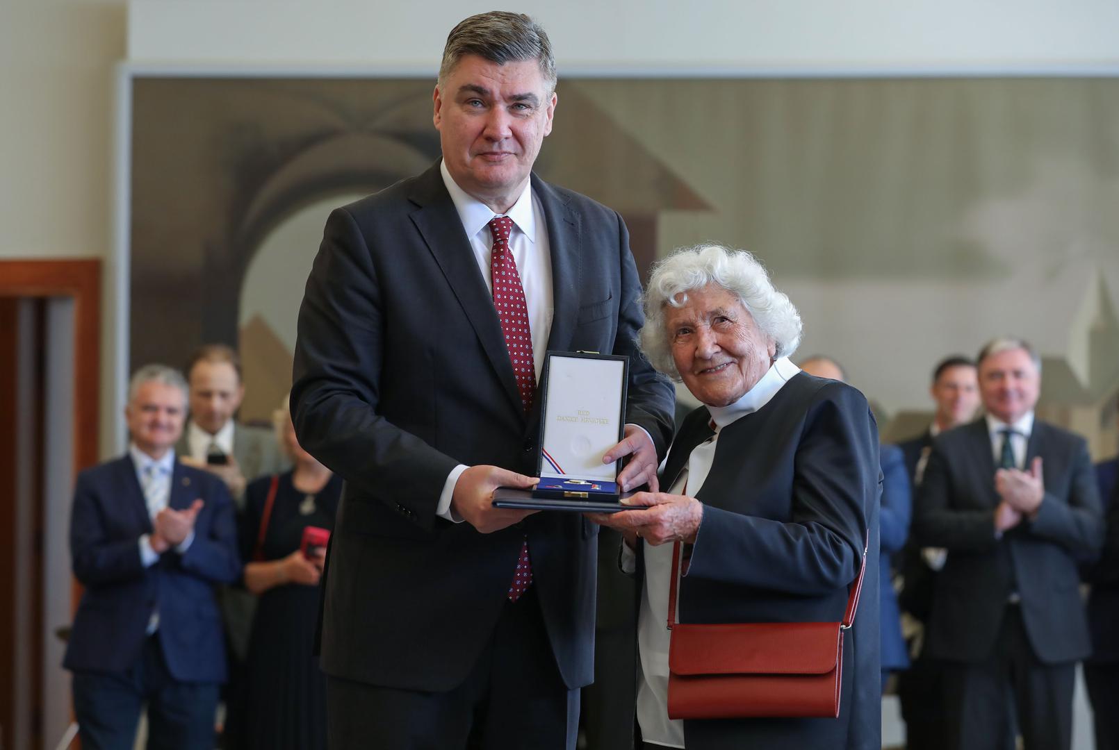 Odlikovao ju je i predsjednik Zoran Milanović