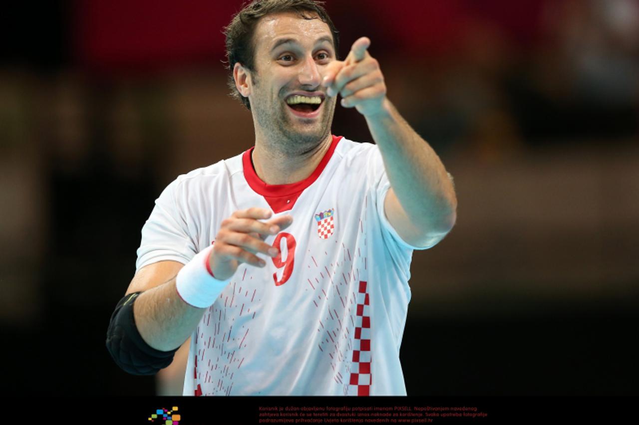'06.08.2012., Engleska, London - Ljetne Olimpijske igre London 2012. Rukomet, muski, Spanjolska - Hrvatska. Igor Vori. Photo: Igor Kralj/PIXSELL '