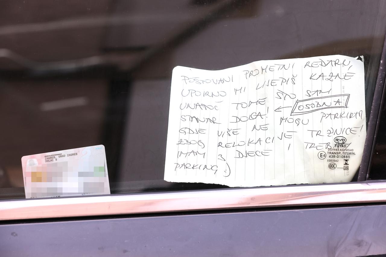 Zagreb: Neobičnom porukom protiv kazni za parkiranje