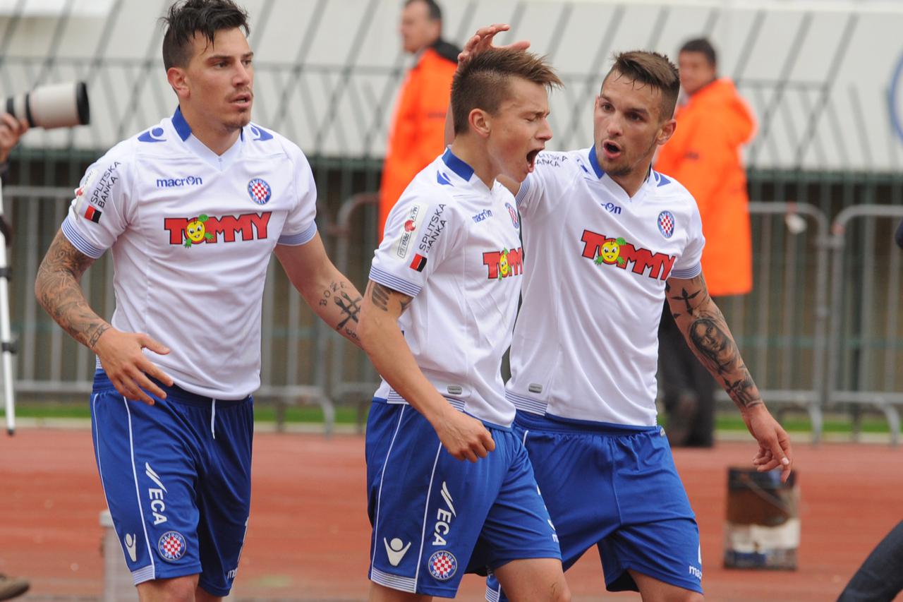 18.04.2015., Gradski stadion Poljud, Split - MAXtv 1. HNL, 29. kolo, HNK Hajduk - HNK Rijeka. Fran Tudor.  Photo: Hrvoje Jelavic/PIXSELL