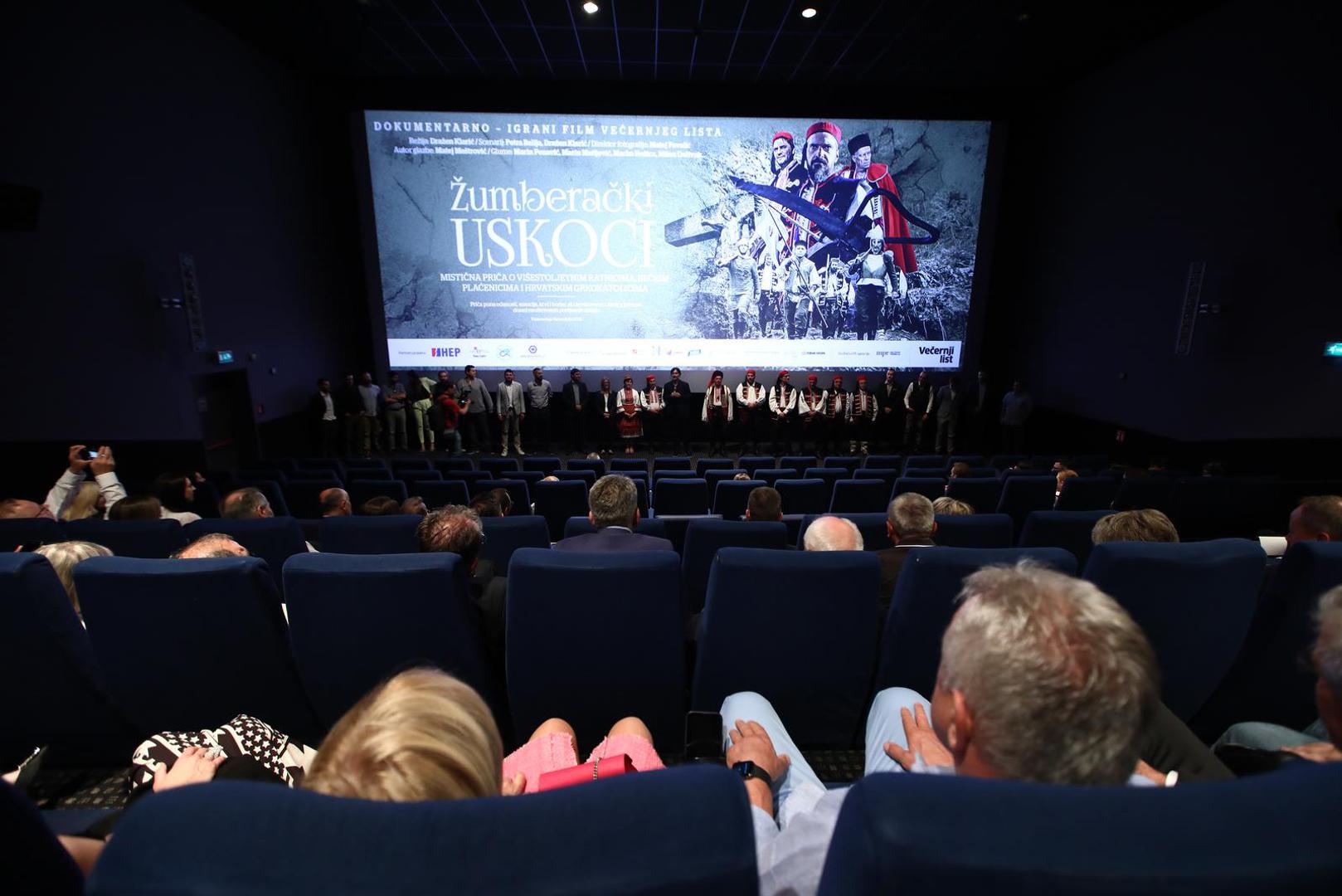 14.06.2022.Zagreb- Premijera dokumentarno igranog filma Vecernjeg lista  "Zumberacki uskoci" u Branimir Mingele Mallu. Photo: Boris Scitar/Vecernji list/PIXSELL