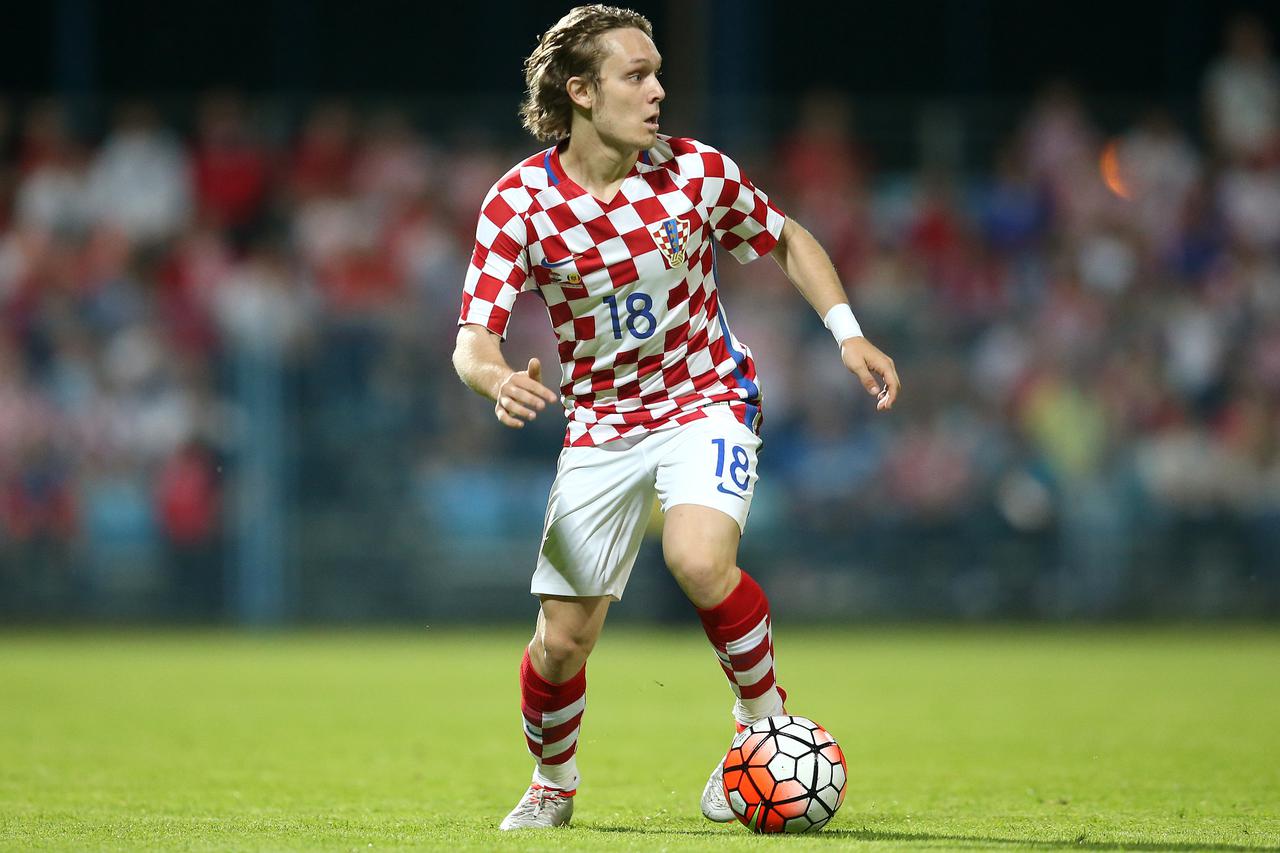 27.05.2016., Gradski stadion, Koprivnica - Prijateljska nogometna utakmica u sklopu priprema za Euro 2016, Hrvatska - Moldavija. Alen Halilovic. Photo: Igor Kralj/PIXSELL