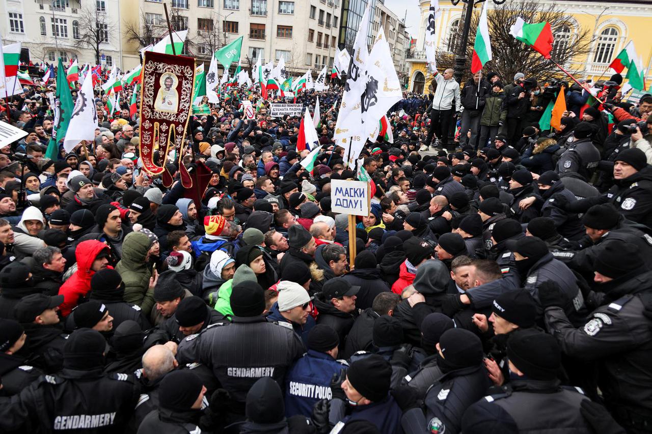 Prosvjed protiv korona-mjera u Bugarskoj