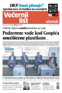 Večernji list naslovnica