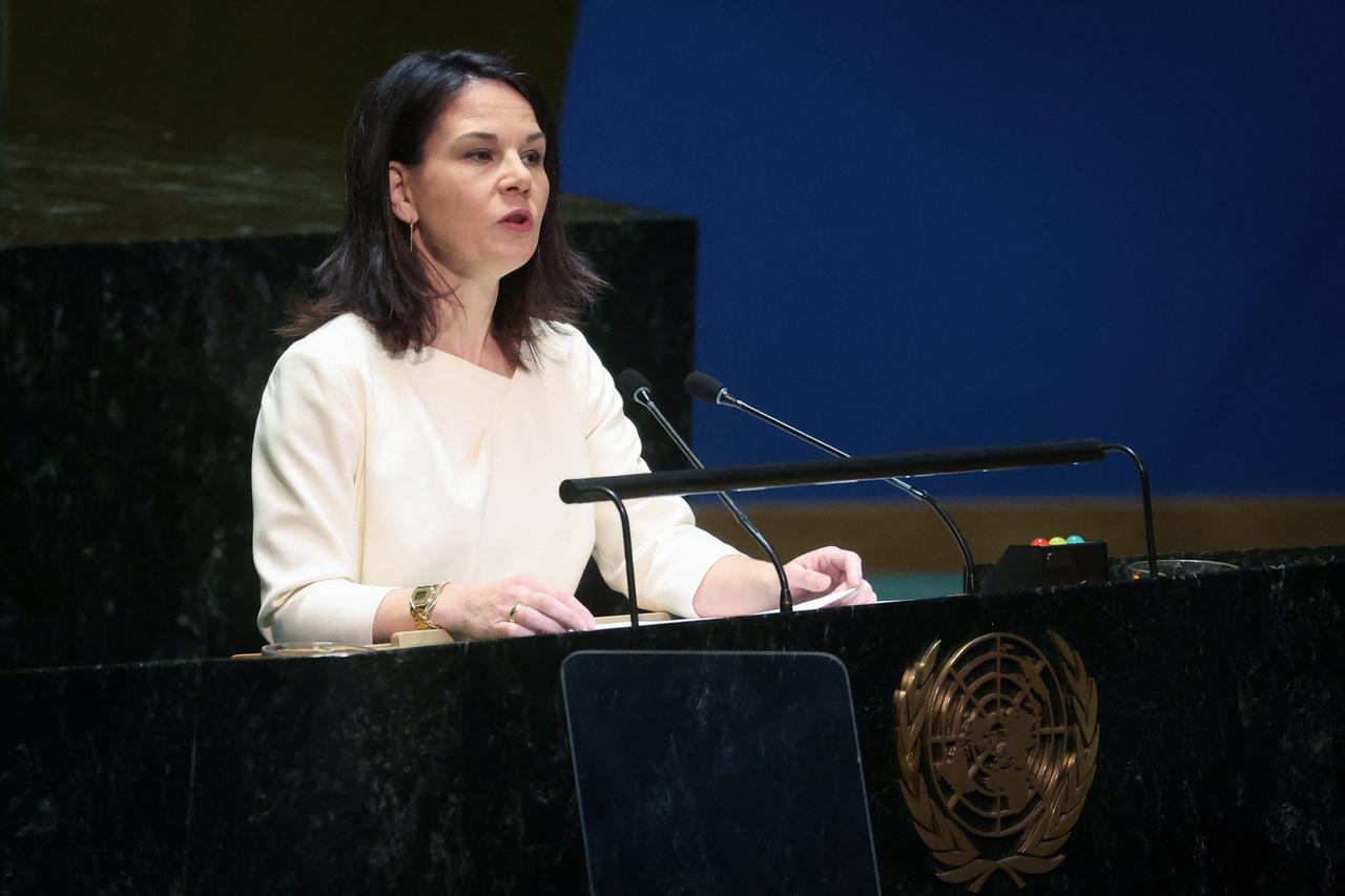 United Nations General Assembly holds meeting on Ukraine ahead of 2nd anniversary of Russian invasion, at U.N. headquarters in New York