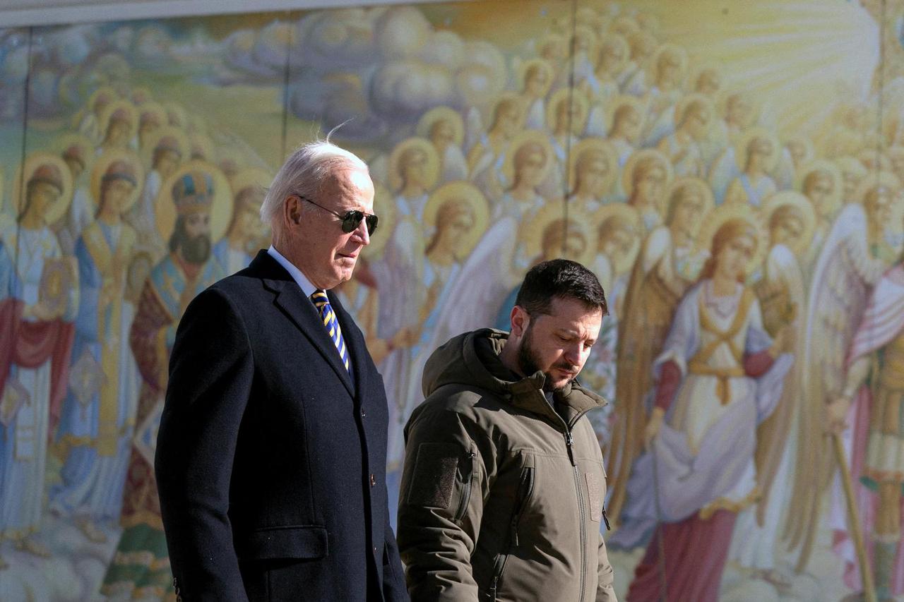 FILE PHOTO: U.S. President Joe Biden visits Kyiv
