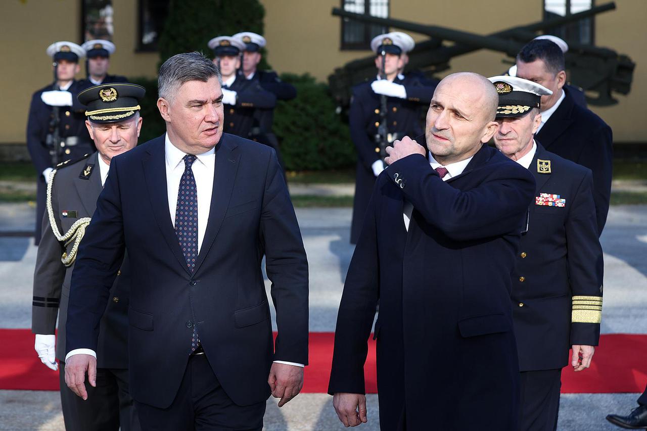 Zagreb: Milanović i Anušić sudjelovali na promociji novih časnika Oružanih snaga Republike Hrvatske