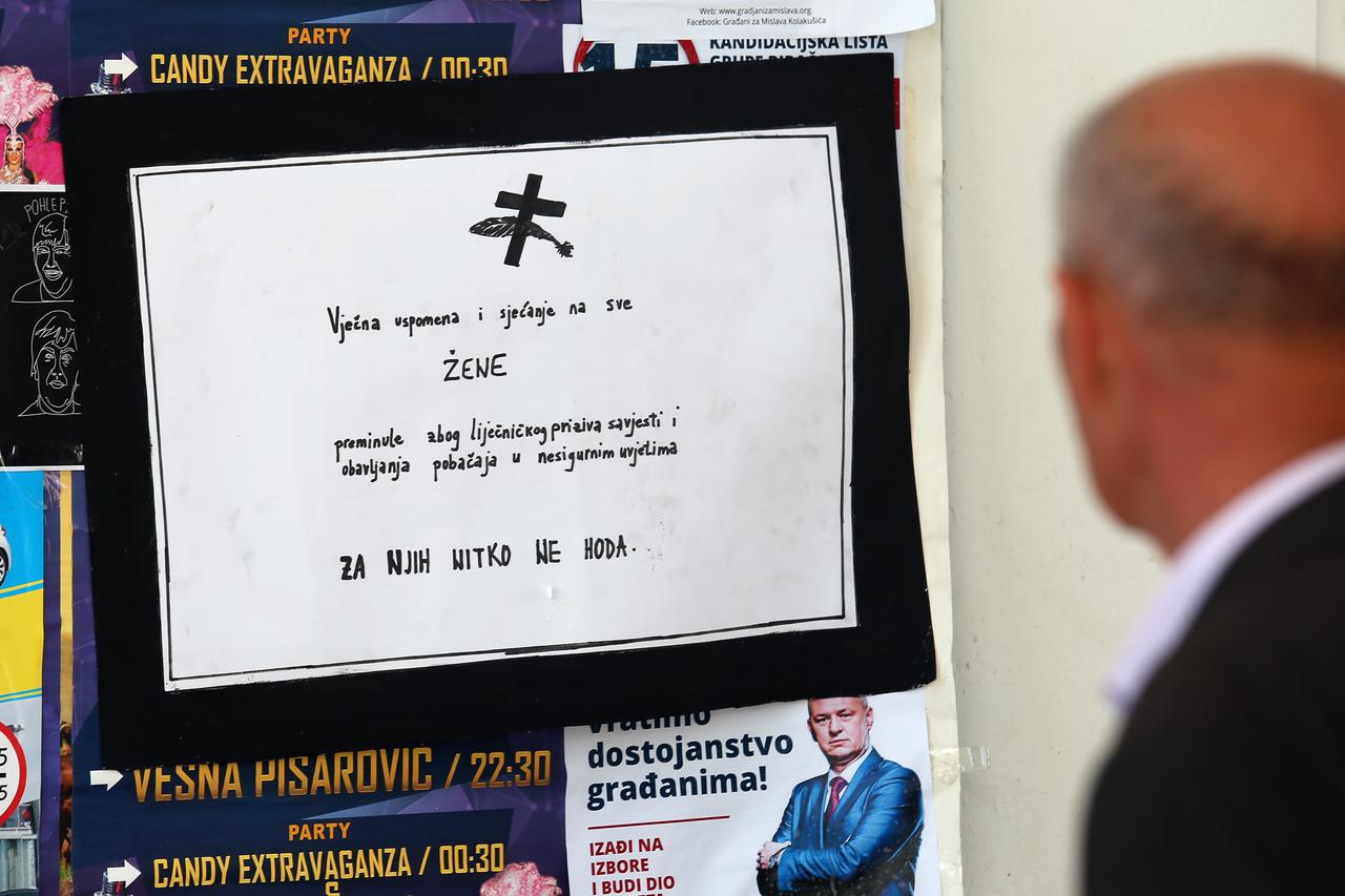 Osmrtnice u Zadru ususret Hodu za život