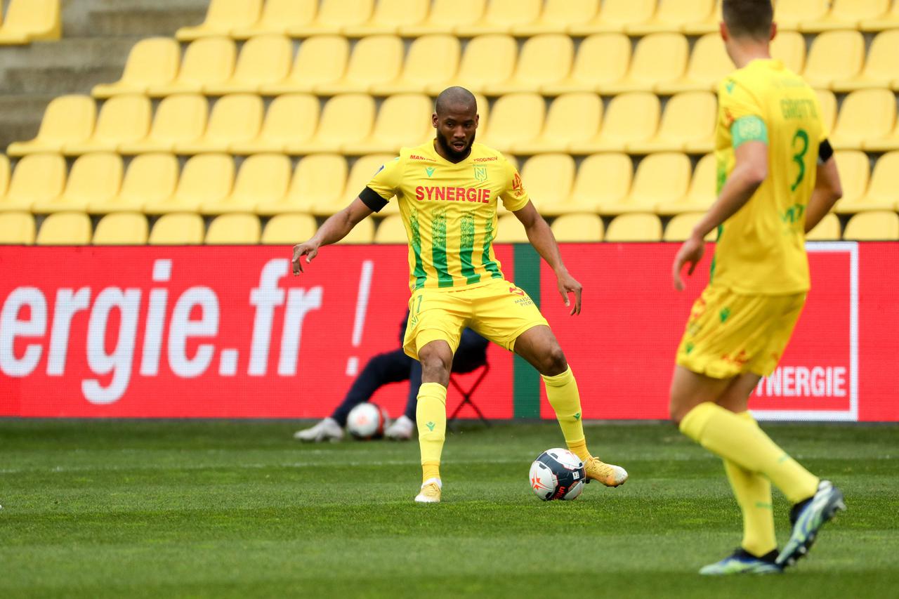 Match de football Nantes VS Lorient (1-1) lors de la Ligue 1 Uber Eats à Nantes