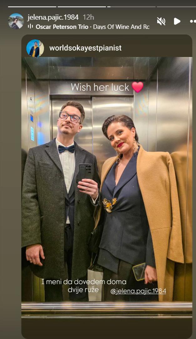 Voditeljica Jelena Pajić u društvu supruga