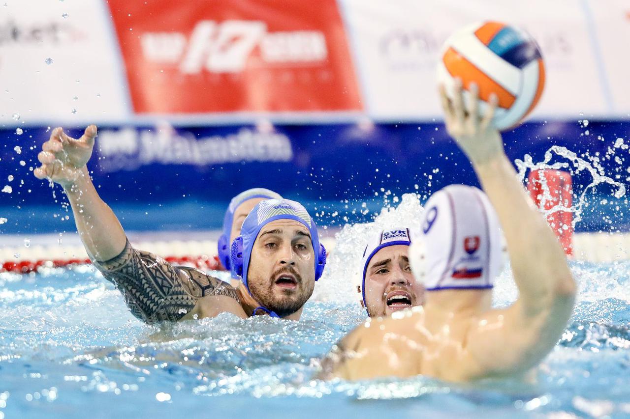 Dubrovnik: Susret Slovaćke i Slovenije na Europskom prvenstvu u vaterpolu