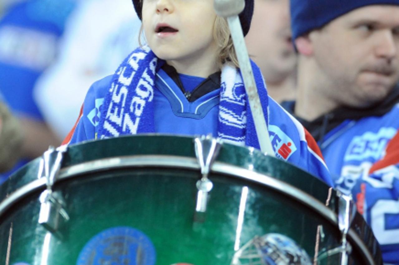 '13.01.2013., Arena Zagreb, Zagreb - Arena Ice Fever, EBEL liga, 41. kolo, KHL Medvescak - HC TWK Innsbruck. Photo: Daniel Kasap/PIXSELL'