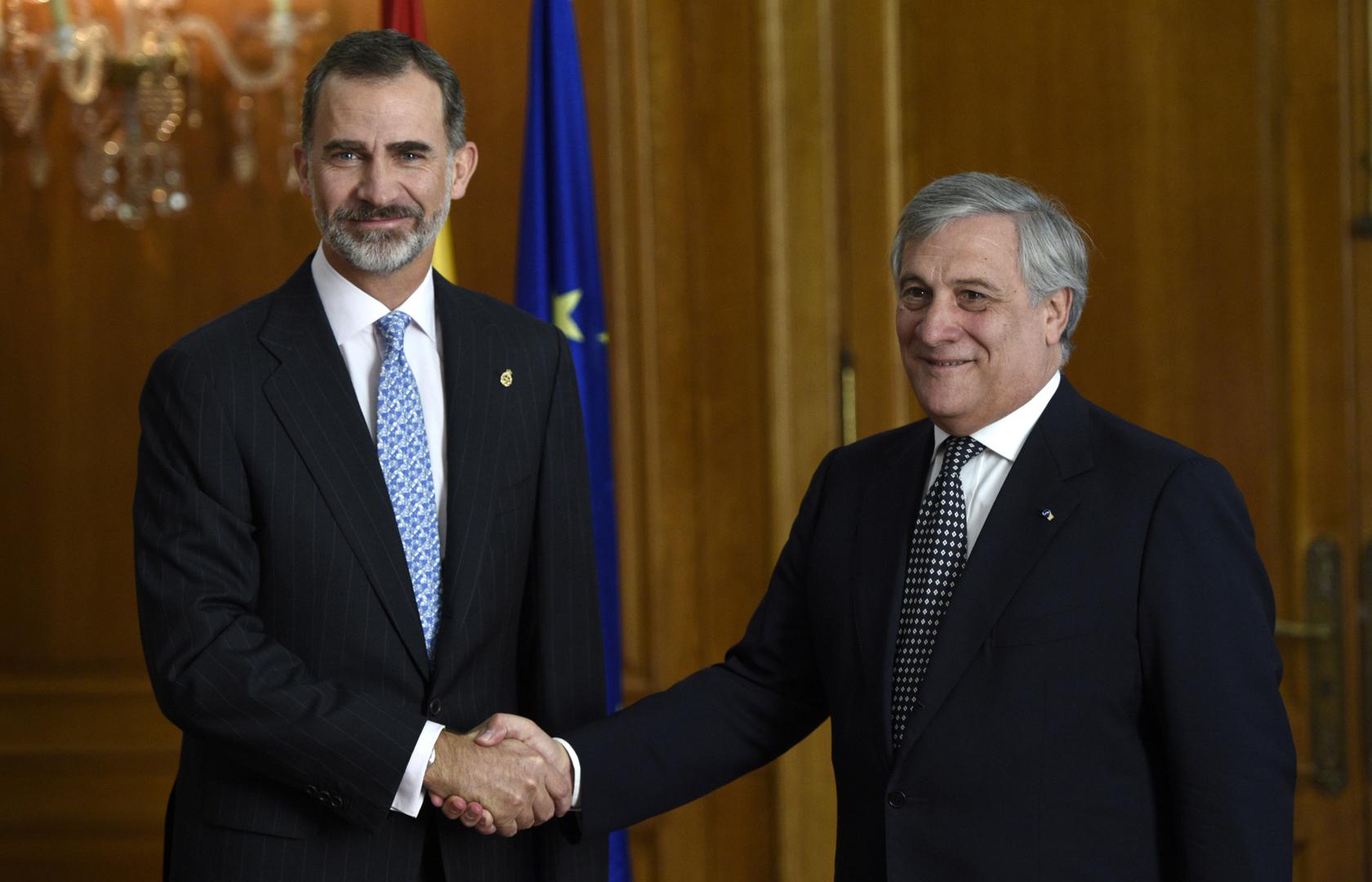 Antonio Tajani sa španjolskim kraljem Felipeom
