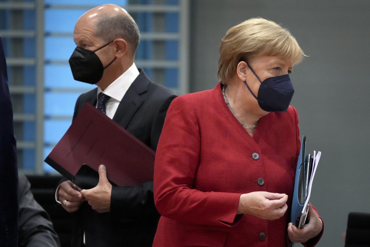 Scholz and Merkel