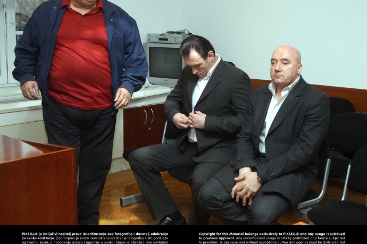 '16.03.2011., Zagreb - Opcinski kazneni sud, Ilica 207. Sudjenje Nikici Jelavicu, Zoranu Pripuzu, Miroslavu Vukovicu i Radovanu Steticu za iznudu i otmicu Borisa Ljahnickog. .  Photo: Zarko Basic/PIXS