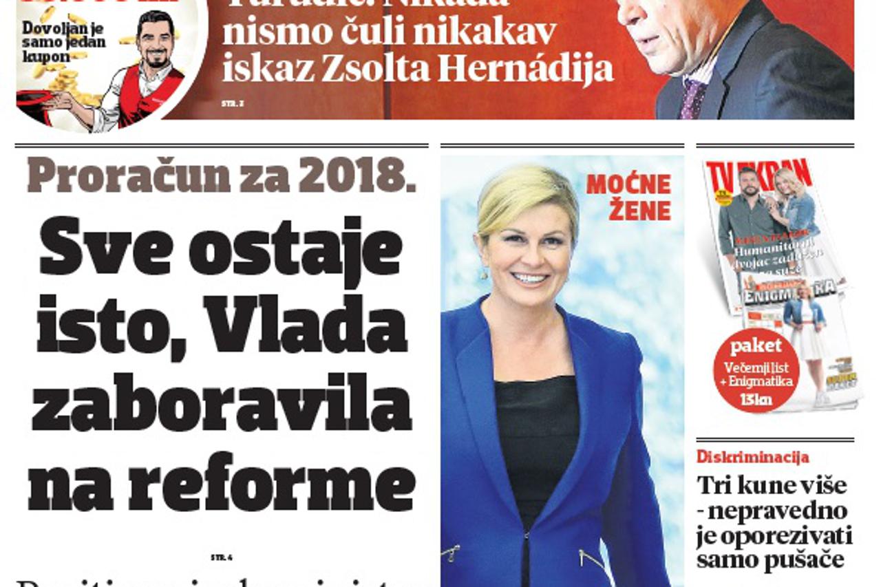 Naslovnica 3.11.2017.