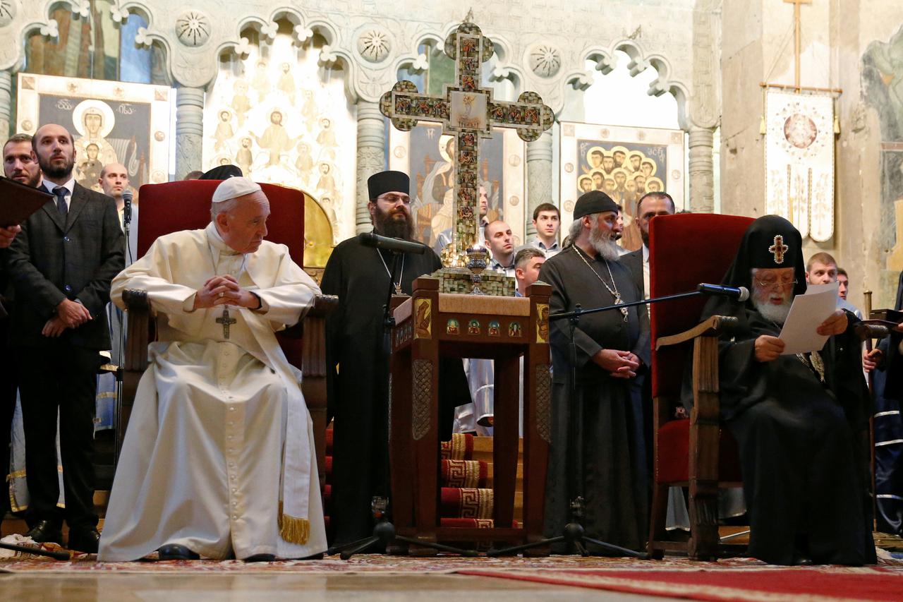 papa franjo, gruzija