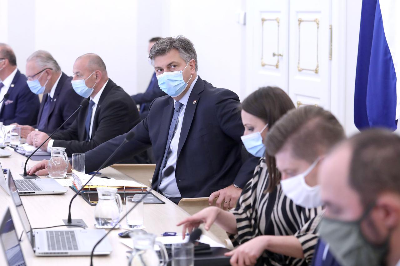 Zagreb: U Banskim dvorima održana je 9. sjednica Vlade Republike Hrvatske