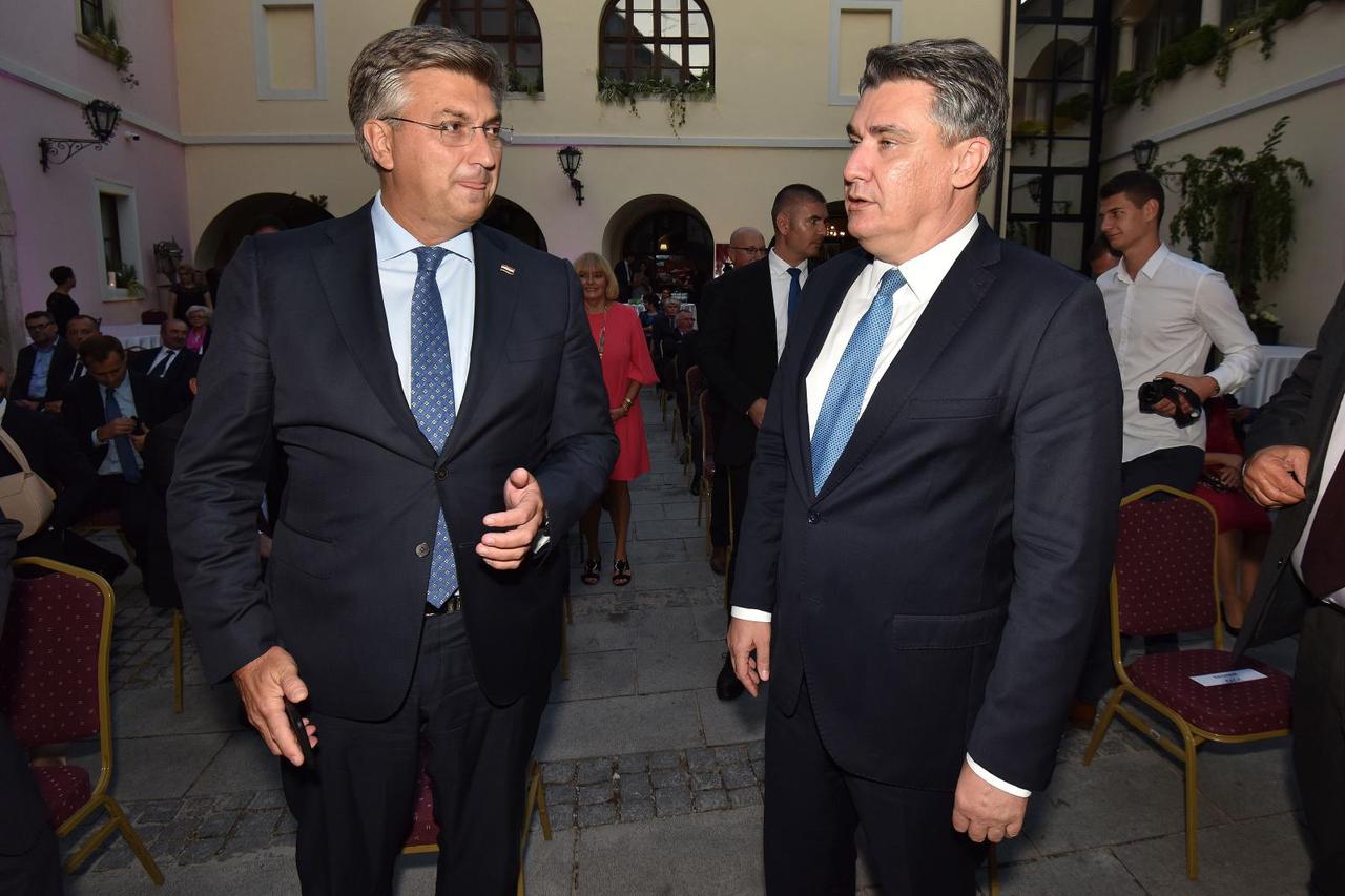 Varaždin: Milanović i Plenković na svečanoj sjednici Varaždinske županije