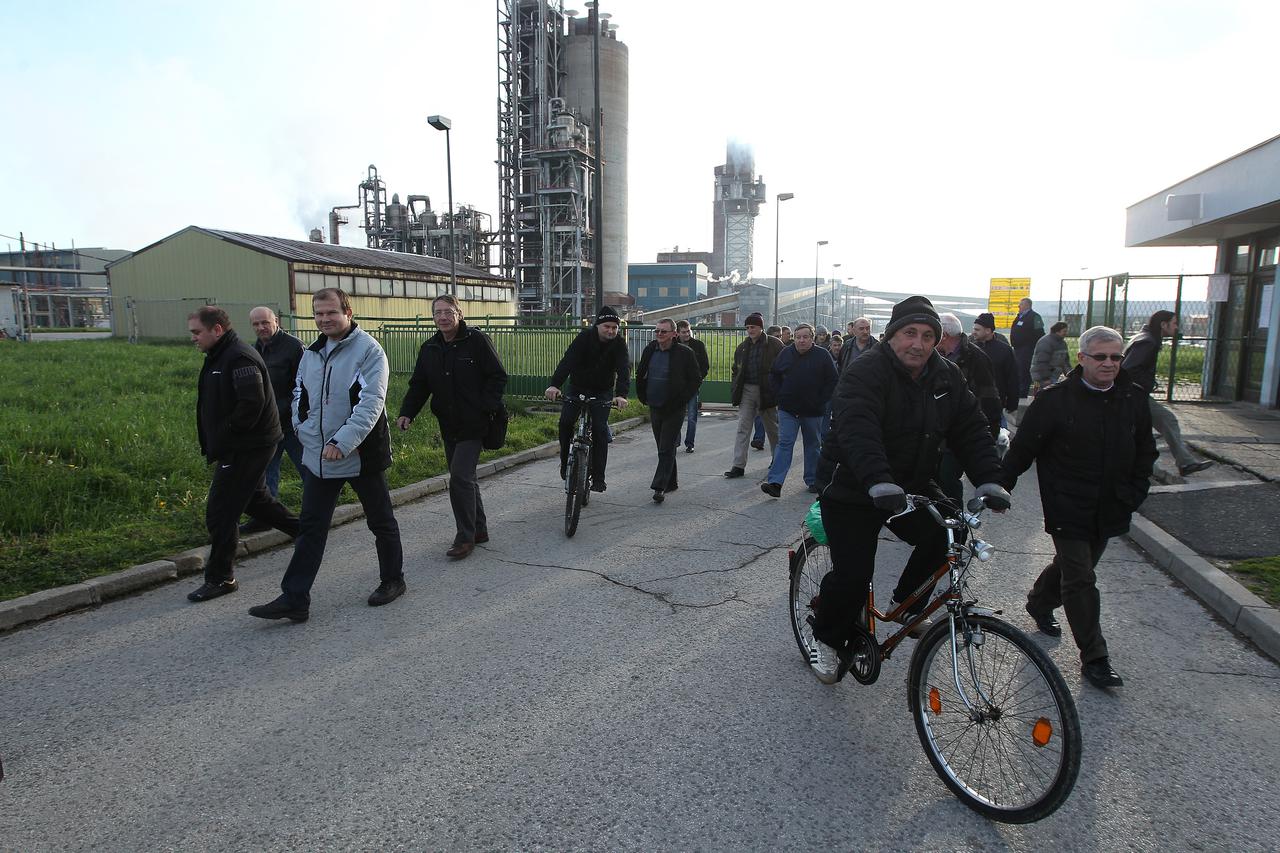 16.01.2014., Kutina - Tvornica umjetnih gnojiva Petrokemija. 