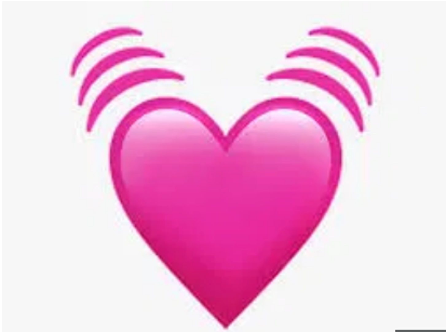 Srce koje kuca ružičaste boje pokazuje intenzivniju ljubav od klasičnog crvenog. Koriste ga jako zaljubljeni ljudi jer simbolizira leptiriće u trbuhu.