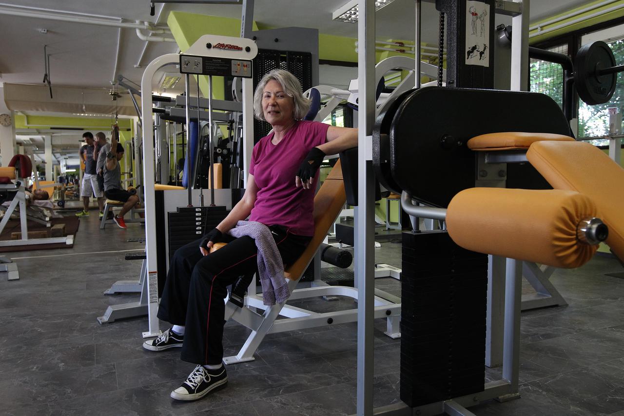 12.05.2015.. Zagreb-Teretana Sporting GYM na Salati. Margareta Smoljo. Photo: Boris Scitar/Vecernji list