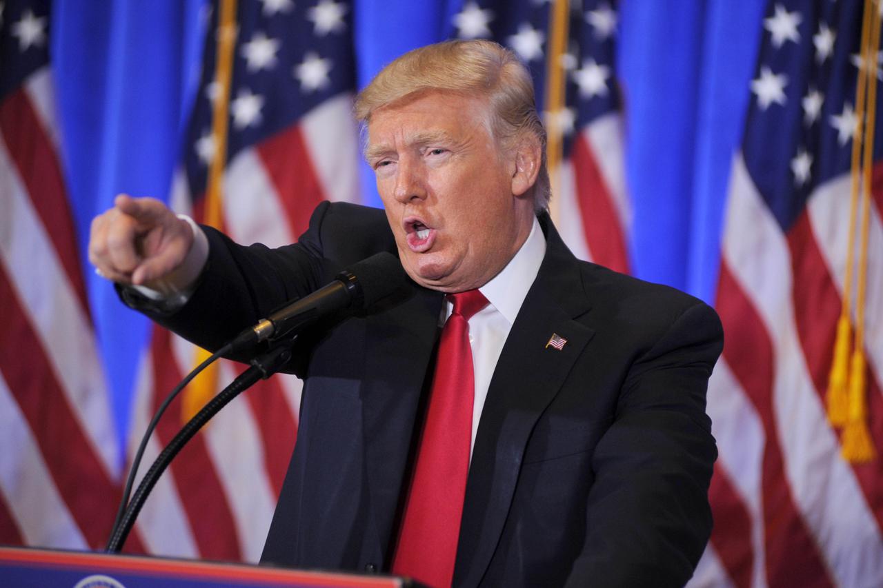 President-Elect Donald Trump holds his first press conference - New York President-Elect Donald Trump holds his first press conference since the 2016 election in New York City, 11th January 2017 Dennis Van Tine  Photo: Press Association/PIXSELL