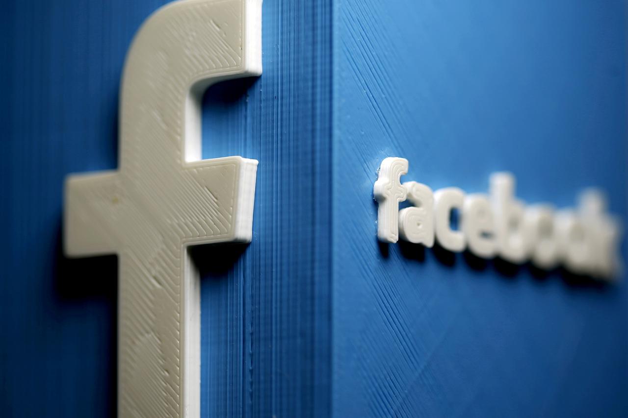 FILE PHOTO: A 3D plastic representation of the Facebook logo is seen in this illustration in Zenica