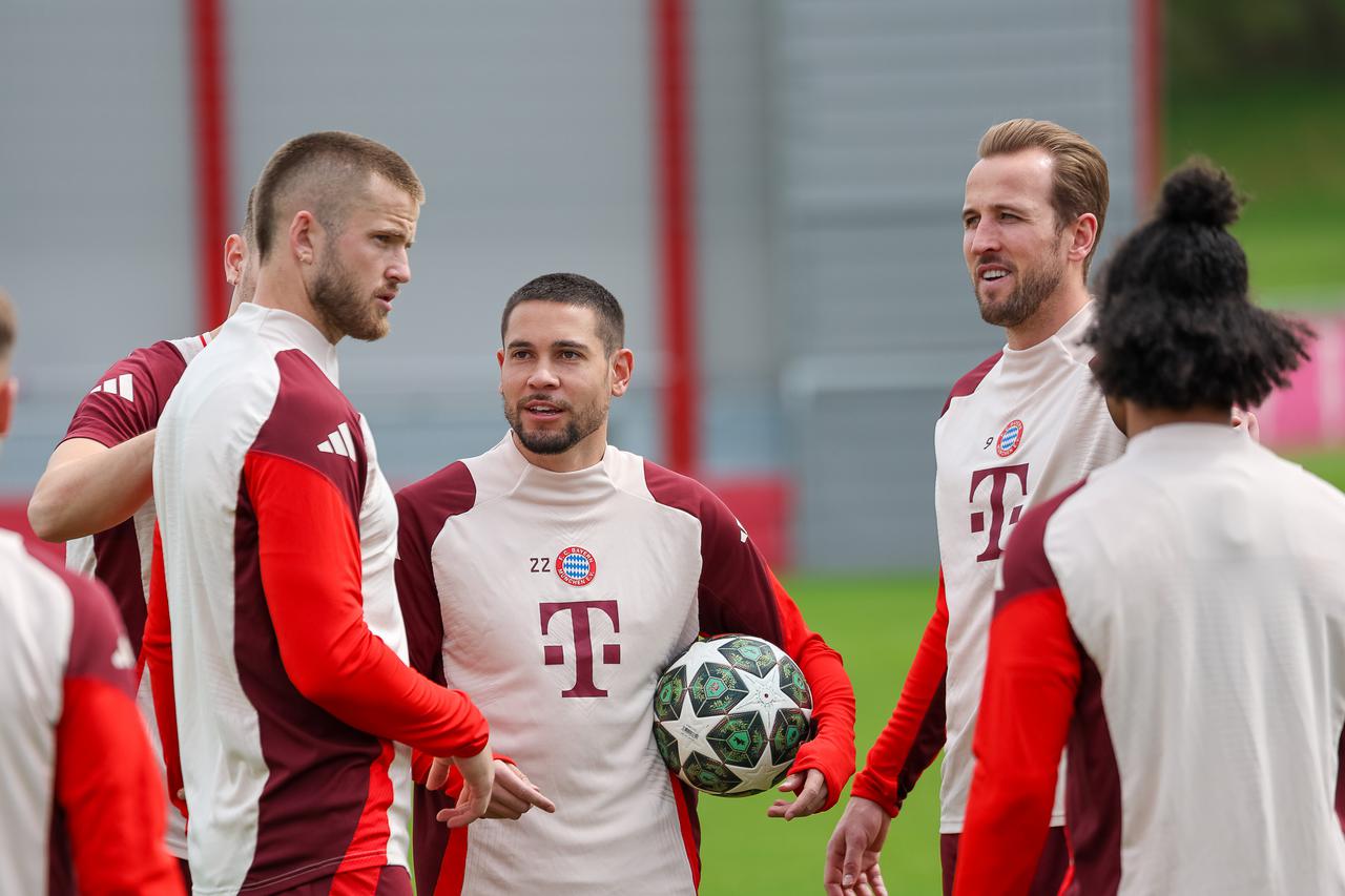 GER, Abschlusstraining, FC Bayern Muenchen, Fussball, UEFA Champions League, Viertelfinale Rueckspiel, Saison 2024/2025, 15.04.2025