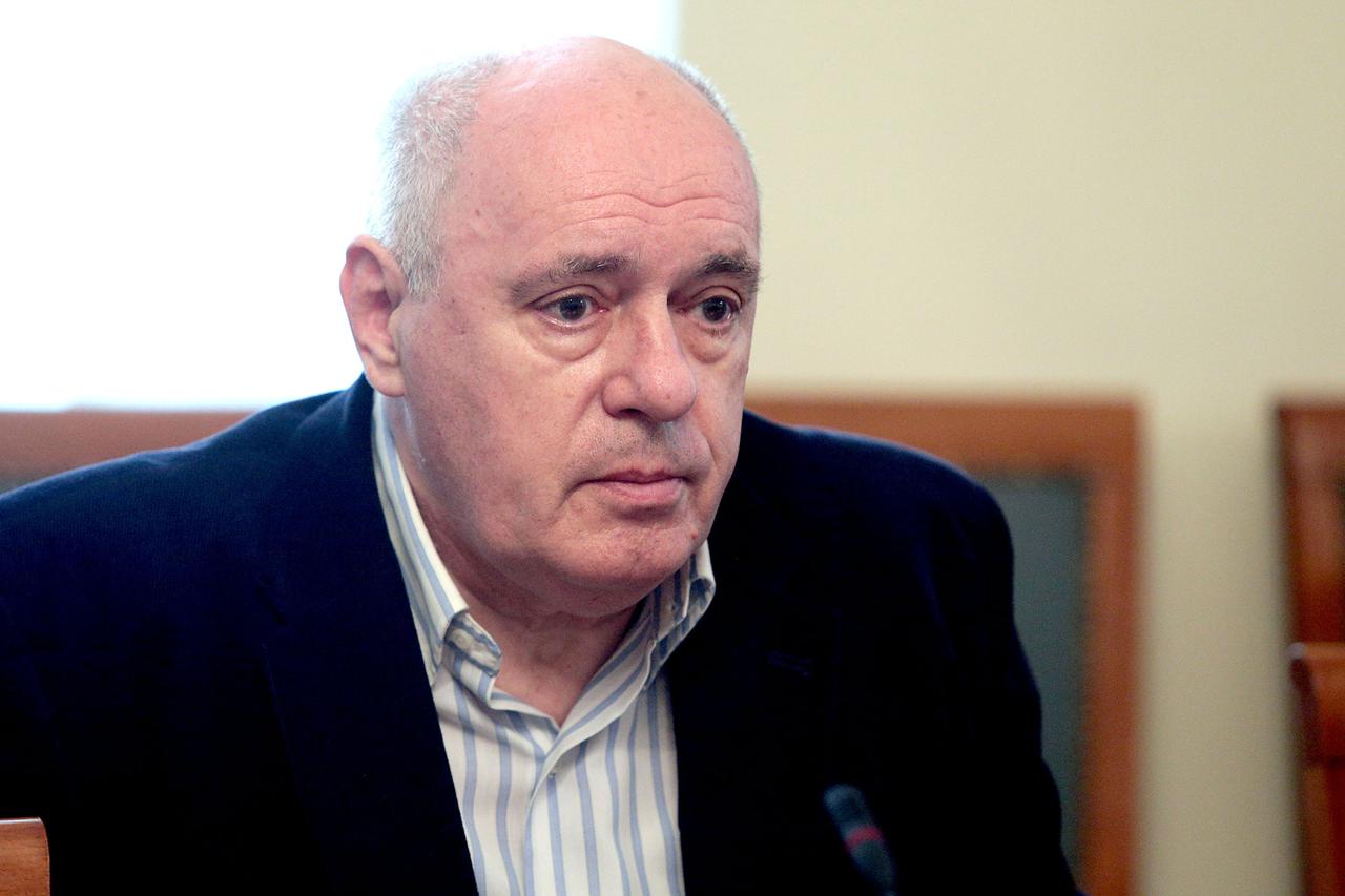 15.04.2016., Zagreb - U Saboru je odrzan okruglii stol u organizaciji GONG-a o Ustavnom sudu. Zarko Puhovski. Photo: Patrik Macek/PIXSELL