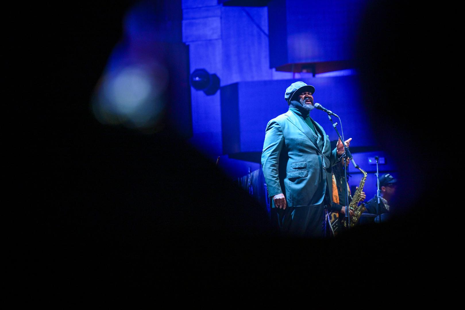 23.01.2026., Zagreb - Nagradjivani americki glazbenik Gregory Porter s bendom u pratnji Zagrebacke filharmonije nastupio  u KD Vatroslav Lisinski povodom otvaranja 17. Zagreb Jazz Festivala.   Photo: Neva Zganec/PIXSELL