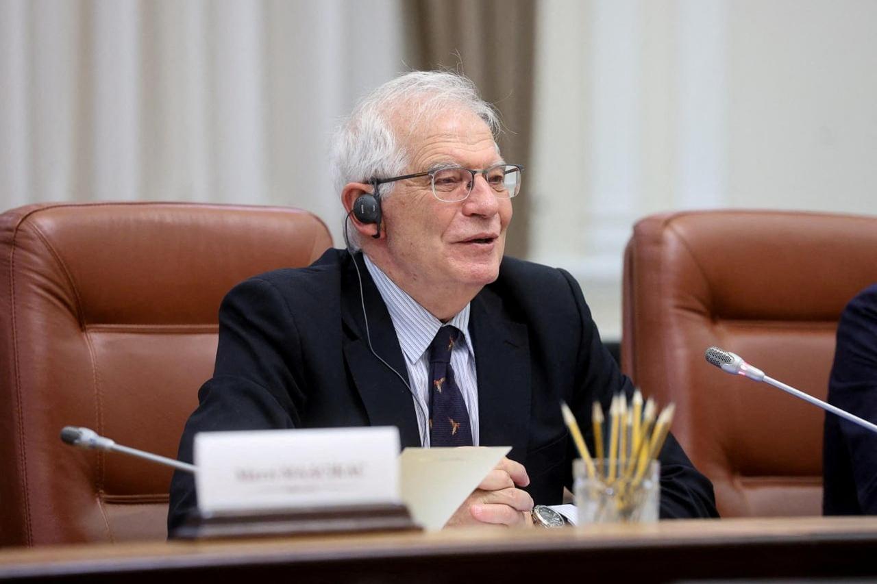 European Union foreign policy chief Josep Borrell meets with Ukrainian Prime Minister Denys Shmygal in Kyiv