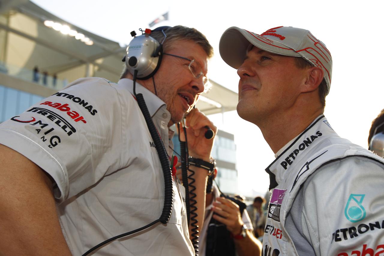 Michael Schumacher i Ross Brown