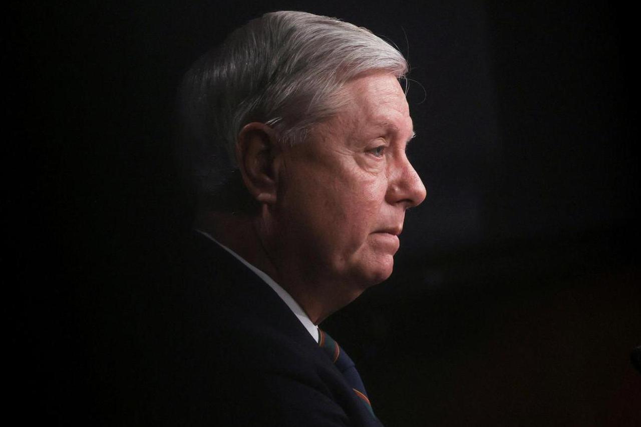 FILE PHOTO: Senator Lindsey Graham (R-SC) holds a news conference, in Washington