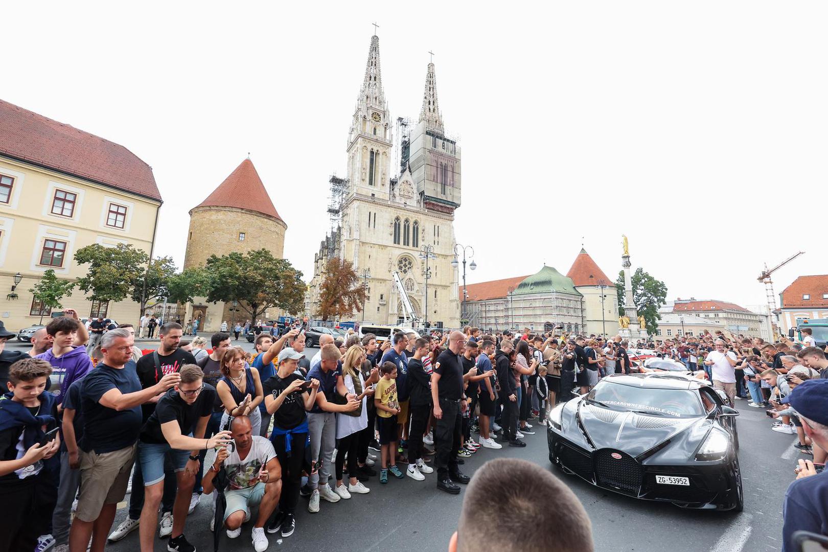 02.09.2022., Zagreb - Ceremonija predstavljanja automobila Supercar Owners Circle Croatia 2022 ispred Katedrale. Photo: Luka Stanzl/PIXSELL