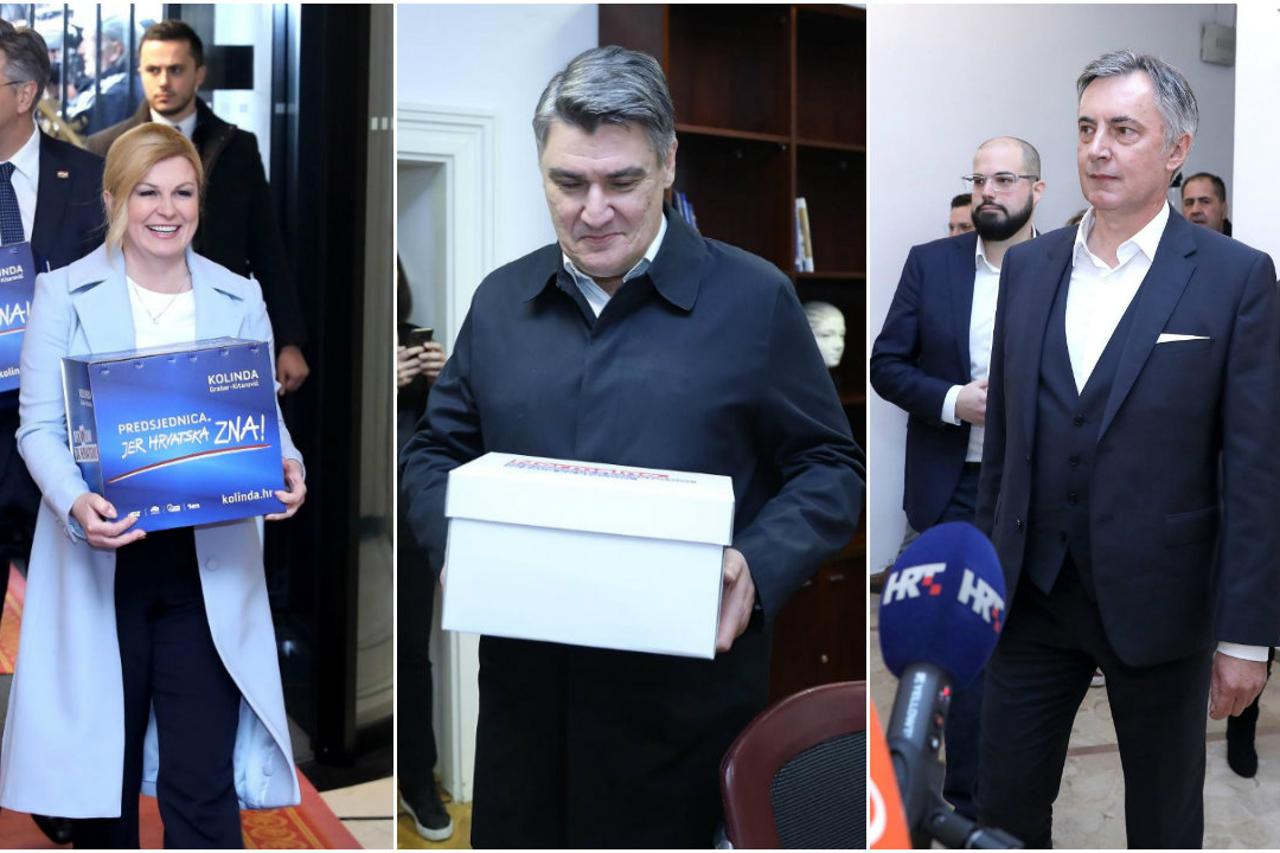 Kolinda Grabar-Kitarović, Zoran Milanović, Miroslav Škoro