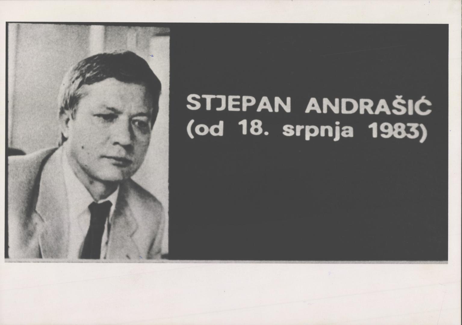 Godišnju nagradu zaslužio je i dugogodišnji novinar i urednik, tada i glavni urednik Večernjeg lista Stjepan Andrašić