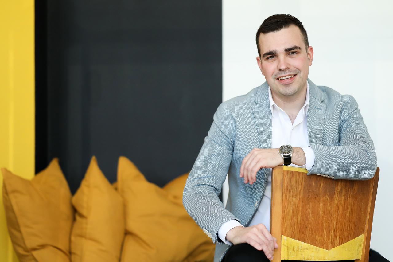 Zagreb: Predsjednik Hrvatskog studentskog zbora Berislav Žužić