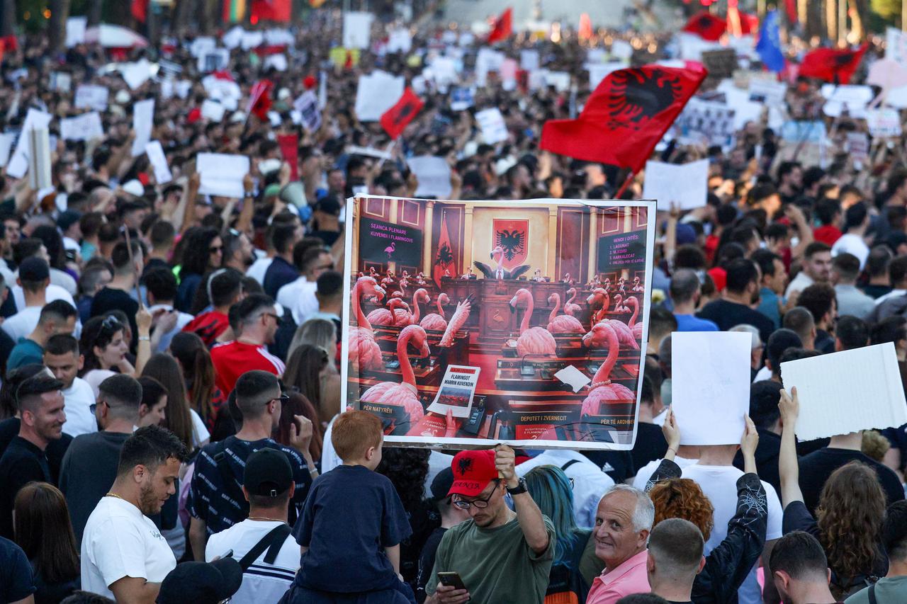Albanians protest over Kushner-linked luxury resort on pristine coastline