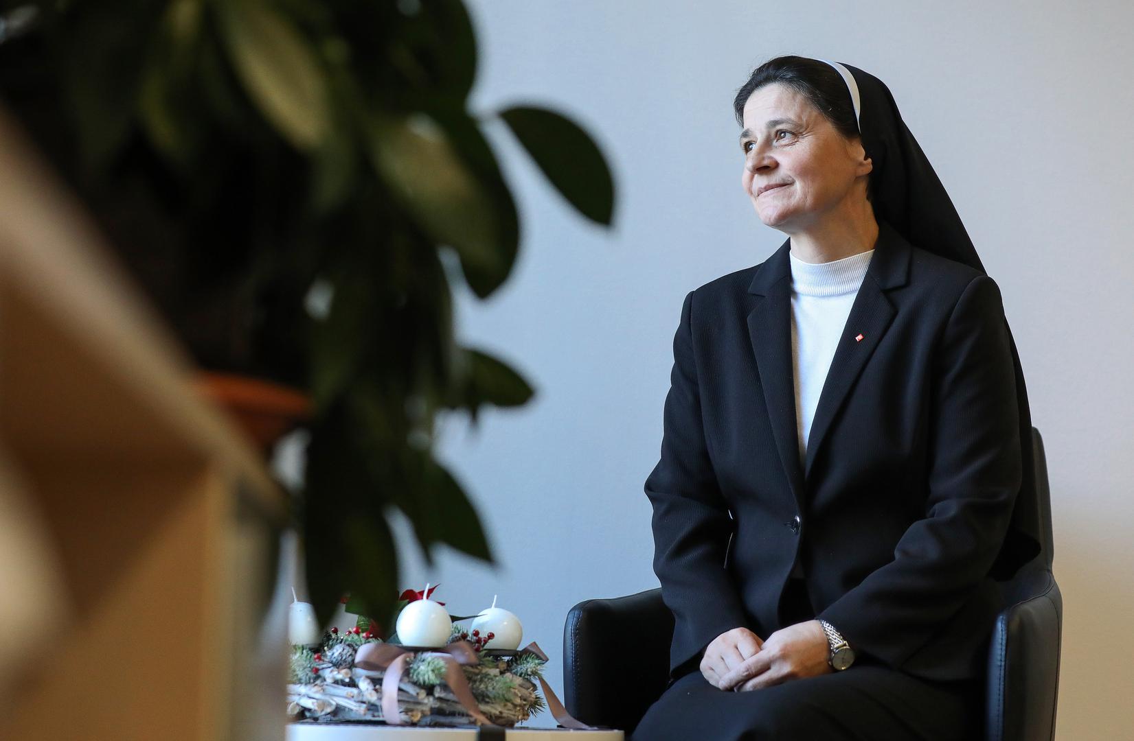 19.12.2023., Zagreb - Sestra Jelena Loncar, ravnateljica Caritasa Zagrebacke nadbiskupije Photo: Emica Elvedji/PIXSELL