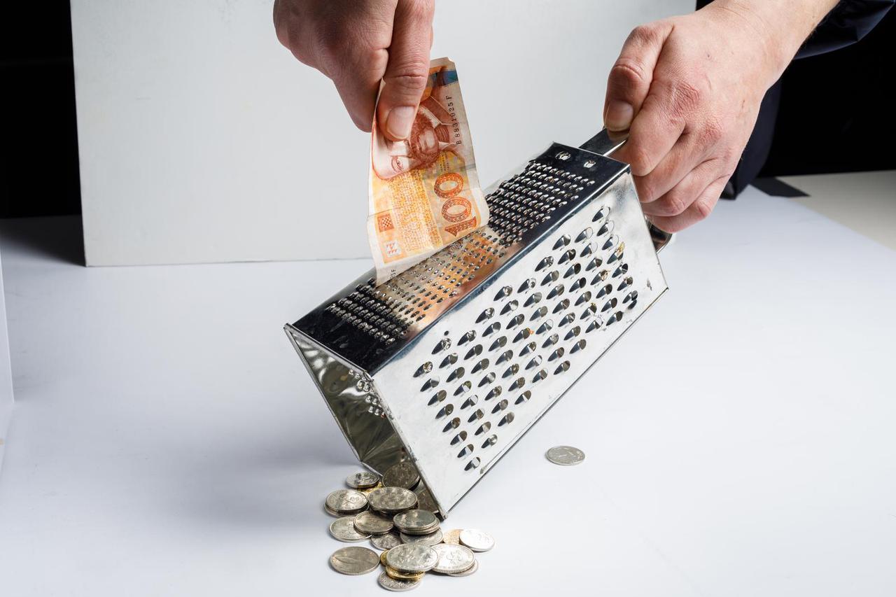 Ilustracija za ribanje novčanice