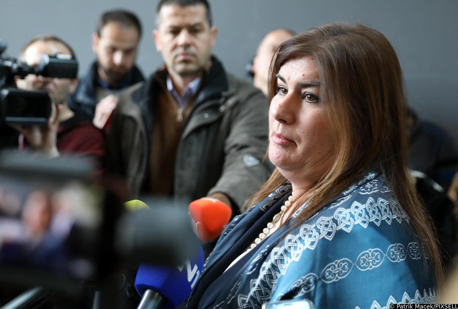 11.03.2019., Zagreb - Gabrijela Zalac, ministrica regionalnoga razvoja i fondova Europske unije, obratila se medijima nakon prometne nesrece u kojoj je automobilom udarila desetogodisnju djevojcicu. Photo: Patrik Macek/PIXSELL 