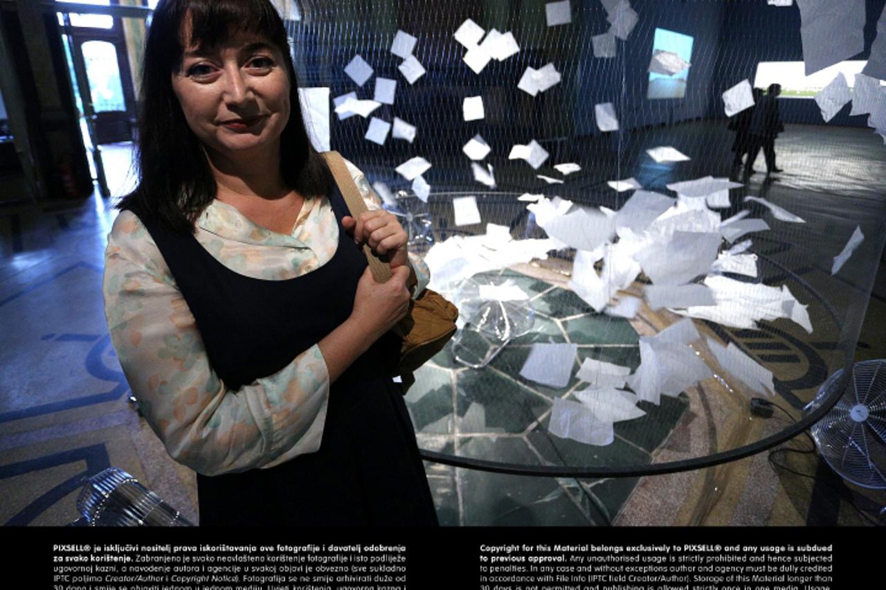 '10.09.2013., Zagreb - U Umjetnickom paviljonu otvorena je izlozba Nepovratno, autorice Mirjane Vodopije.  Photo: Anto Magzan/PIXSELL'